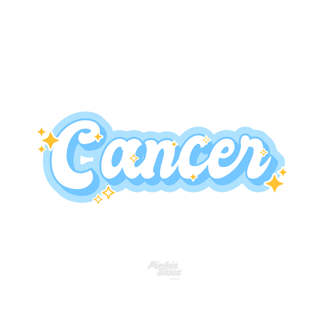 Starry Zodiac Sticker - Pinkie Skies Studio