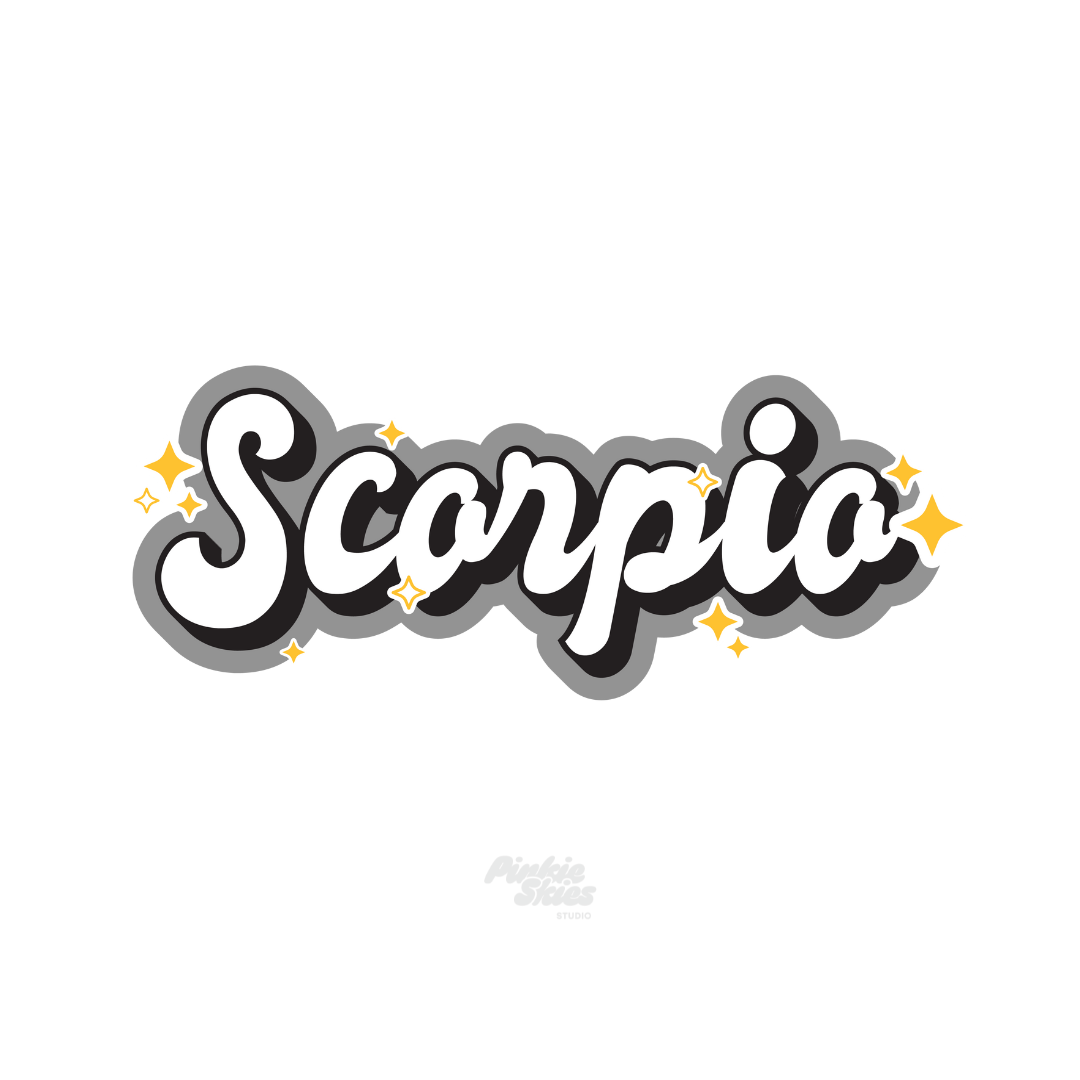 Starry Zodiac Sticker - Pinkie Skies Studio