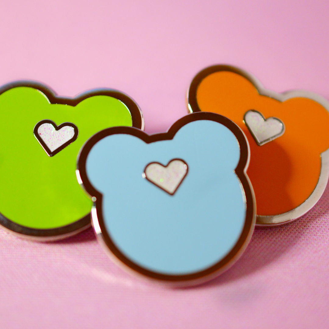 Heartstone Enamel Pin - Pinkie Skies Studio