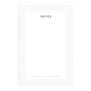 Polka Dot Notepad - Pinkie Skies Studio