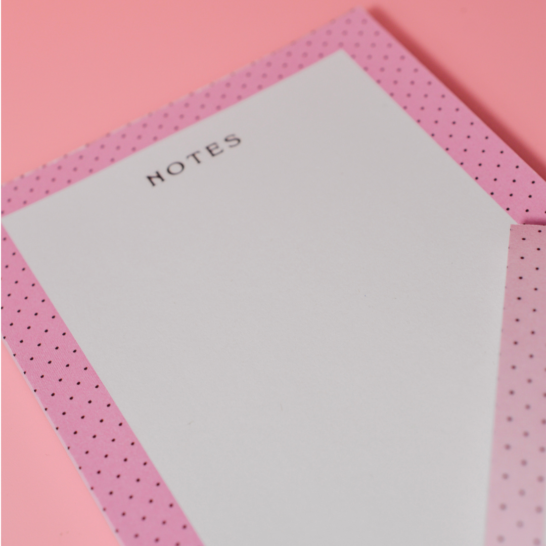 Polka Dot Notepad - Pinkie Skies Studio