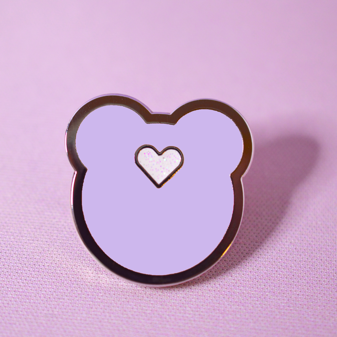 Heartstone Enamel Pin - Pinkie Skies Studio