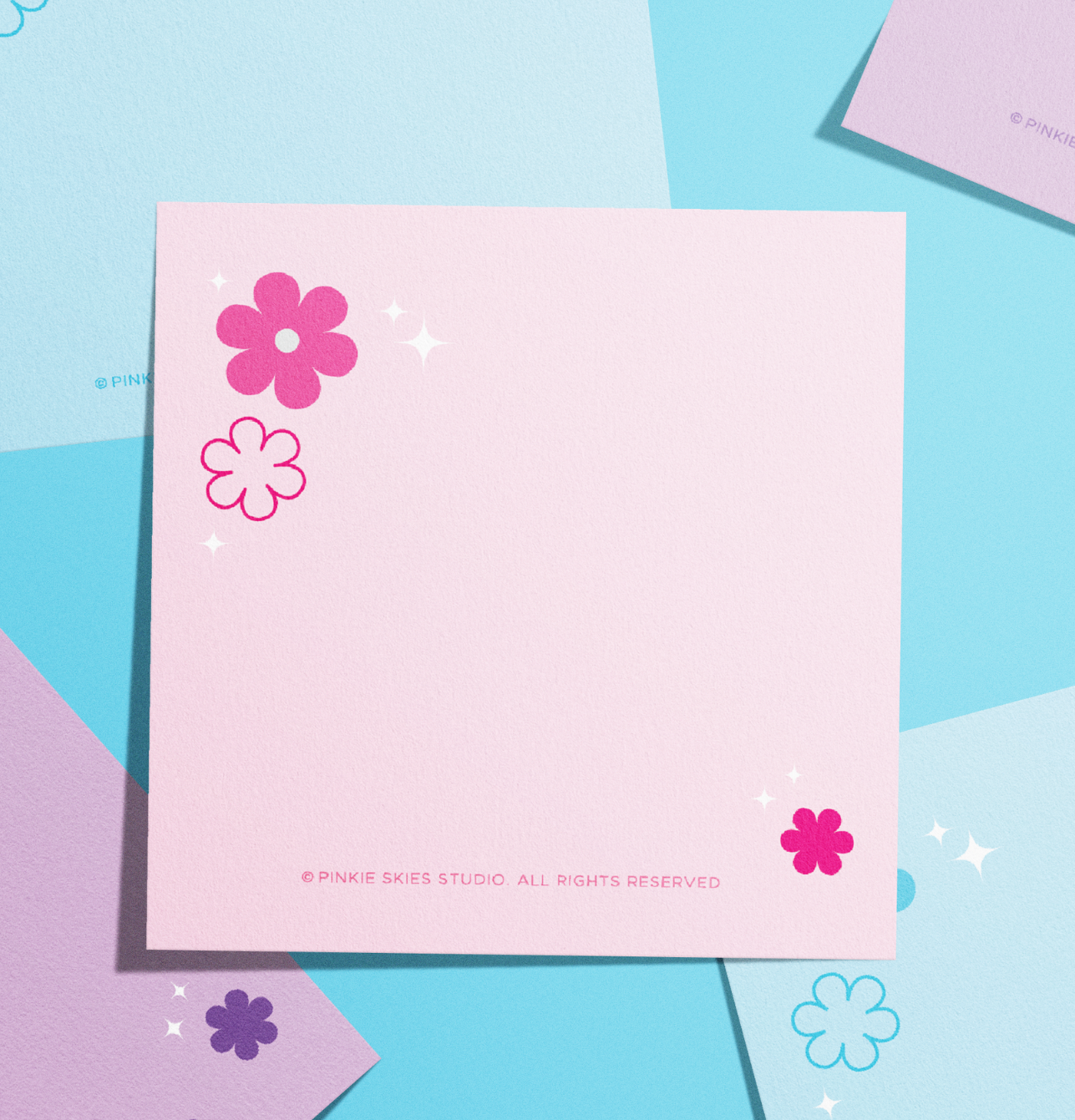 Bloom Sticky Notes - Pinkie Skies Studio