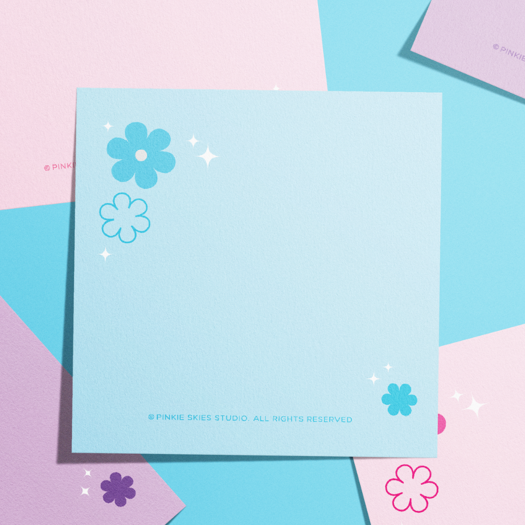 Bloom Sticky Notes - Pinkie Skies Studio