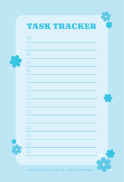 Bloom Task Tracker Pad