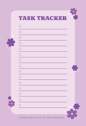Bloom Task Tracker Pad