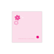 Pinkie Skies Studio Bloom Sticky Notes in a vibrant floral design, ideal for jotting down reminders and notes.