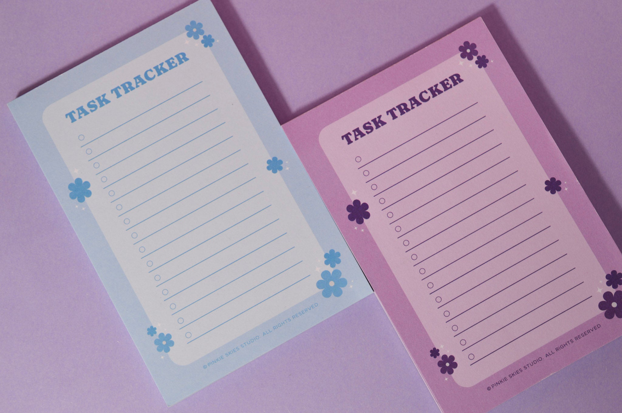 Bloom Task Tracker Pad - Pinkie Skies Studio